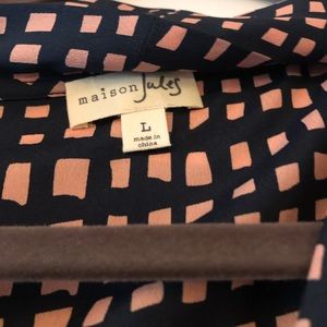 Navy and Peach Dress - Maison Jules